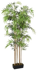 358991 vidaXL Árvore de bambu artificial 1605 folhas 180 cm verde