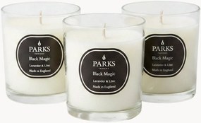 Velas perfumadas artesanais Black Magic (lavanda, lilás, madressilva), conjunto de 3