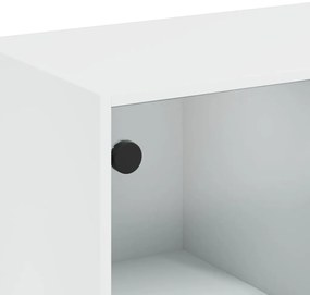 Estante c/ portas 136x37x109 cm derivados madeira branco