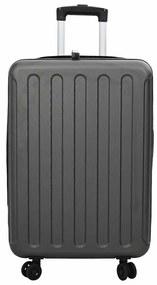 Mala Dobrável Casco Duro 24'' Cinza Escura 43x27x66 cm ABS