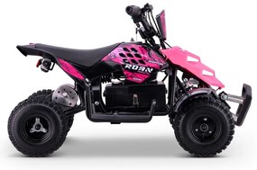 Mini Moto 4 elétrica para crianças Roan Raptor R4 500W Rosa
