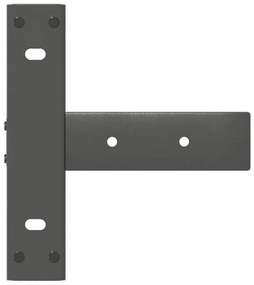 Pés de mesa de console em forma de T, 2 peças, antracite, 25x28x(72-73