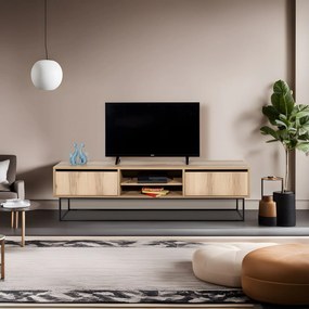 Móvel TV Escape – Felt Black – 180 cm x 50 cm x 40 cm