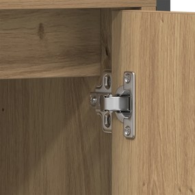 Conjunto de Móveis de Banheiro 4 Peças em Madeira de Carvalho Artisan