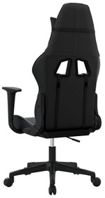 Cadeira gaming de massagens couro artificial preto