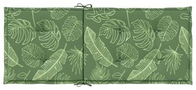 Almofadões cadeira de encosto alto 4 pcs tecido folhas