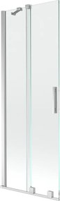 Mexen Velar divisória de banheira de correr 2 painéis 70 x 150 cm, transparente, cromado - 896-070-000-01-01