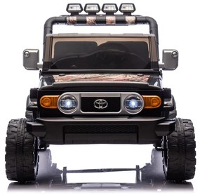 Carro elétrico para crianças Toyota FJ Cruiser XXL 24V 4x4, licença oficial (dois lugares), bateria de lítio portátil, chassis alto, suspensão traseir