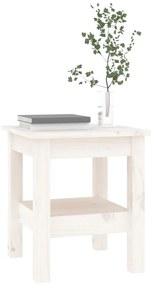 Mesa de centro 35x35x40 cm pinho maciço branco