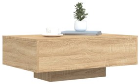Mesa de centro com luzes LED 85x55x31 cm carvalho sonoma