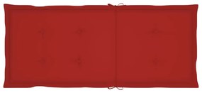 Cadeiras jardim reclináveis c/ almofadões 2 pcs acácia maciça