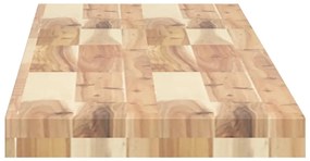 Tampo de mesa retangular 120x30x4 cm madeira de acácia maciça