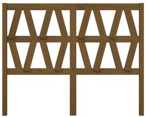 Cabeceira de cama 146x4x100 cm pinho maciço castanho mel