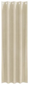 Cortinas Blackout vidaXL com Ilhós 2 pcs Veludo Creme