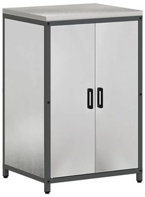 Conjunto de Armazenamento de Cozinha com prateleira 3 pcs Prata