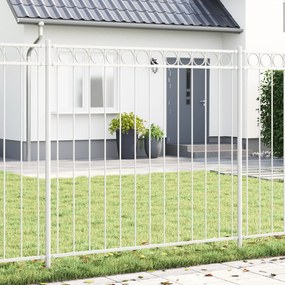 Cerca de Jardim vidaXL Branca 1,7x1,5 m em Aço