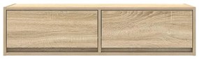 Estante de TV vidaXL Carvalho Sonoma 100x31x25,5 cm Madeira engenheira