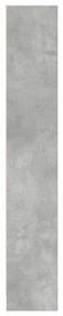 Estante 40x24x143 cm derivados de madeira cinzento cimento