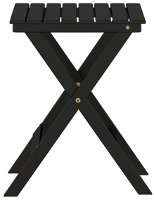 Mesa de apoio dobrável madeira de álamo maciça preto
