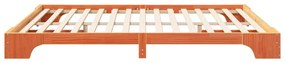 Estrutura de cama de chão Castanho 180 x 220 cm
