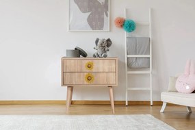 Mesa de Cabeceira City Two – Multicolor – 60x61x40 cm