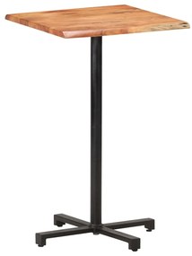 vidaXL Mesa de bar com arestas vivas 60x60x110 cm acácia maciça