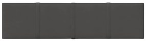Painel de parede 12 pcs 60x15cm tecido 1,08 m² cor cinza-escuro