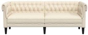 Sofá chesterfield 3 lugares linho