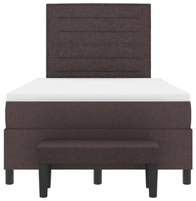 Cama Box com Colchão &amp; Banco Castanha 120x200 cm Tecido