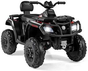 Quadriciclo elétrico infantil 24V, 2 lugares, 4 rodas, com 4 motores, partida suave e suspensão, luzes LED, música, carro infantil, rosa