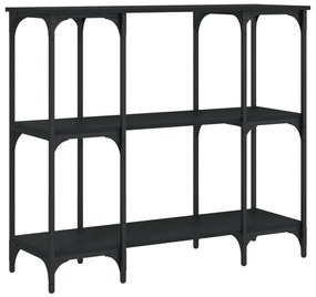 Mesa consola 102x35x90 cm derivados de madeira preto