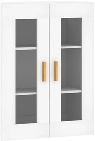 Móveis de parede 2 pcs derivados de madeira branco