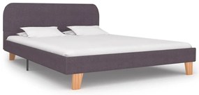 Estrutura para cama sem colchão Taupe Tecido 135x190 cm