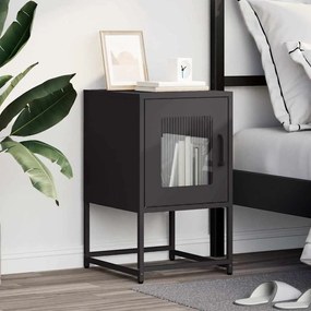 Mesa de cabeceira 36x39x60,5 cm aço laminado a frio preto