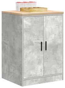 vidaXL Armário de arrumação de garagem Betão Cinzento 60x51x85 cm