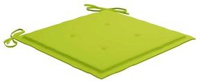 Cadeiras de exterior dobráveis 8pcs c/ almofadões acácia maciça