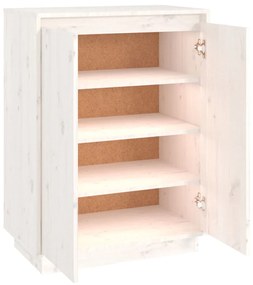 Sapateira 60x35x80 cm madeira de pinho maciça branco