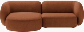 Sofá de canto modular em bouclé Kate (2 lugares)
