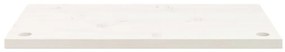 Tampo de secretária 80x40x2,5 cm pinho maciço branco