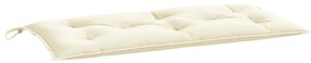Almofadões p/ banco jardim 2 pcs 100x50x7cm tecido oxford creme