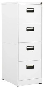 336278 vidaXL Arquivador 46x62x133 cm aço branco