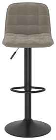 Bancos de bar 2 pcs veludo cinzento-claro