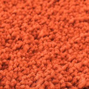 Tapete de Banho Retangular Laranja 60x90 cm Polipropileno Antiderrapan
