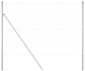 Cerca Hexagonal vidaXL 1,5x10 m Aço Galvanizado