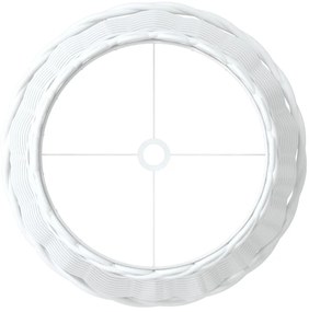 Abajur Ø25x17 cm vime branco