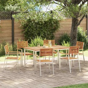 vidaXL Conjunto de Jantar de Jardim 7 pcs