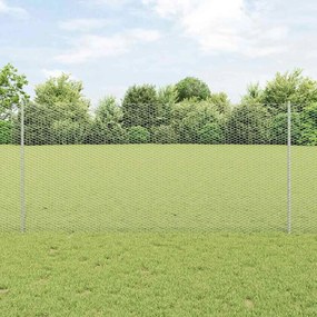 Postes de Cerca vidaXL 22 pcs U-Channel 120 cm Aço Galvanizado