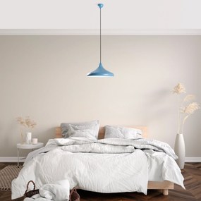 Candeeiro de Teto Eysan – Azul Claro – Ø35 h:20 cm