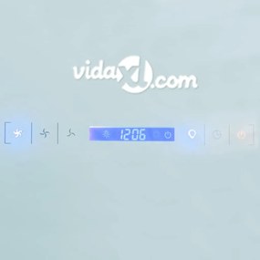 Exaustor 600 mm vidro temperado branco