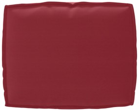 Conjunto de Almofadas para Palete 2 Peças Vermelho Vinho Tecido Oxford